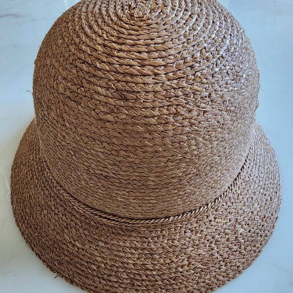 NWT Helen Kaminski Valence 6 Raffia Cloche Hat 👒🌿 - Picture 12 of 13